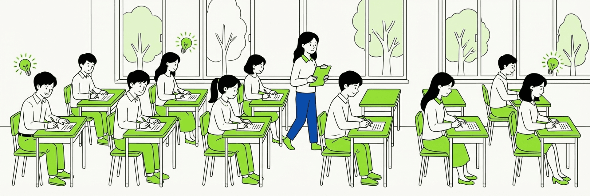 Học sinh tham gia kỳ thi TOPIK